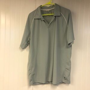 Alo Men's Gray Polo Short Sleeve Shirt XL Golf Athletic